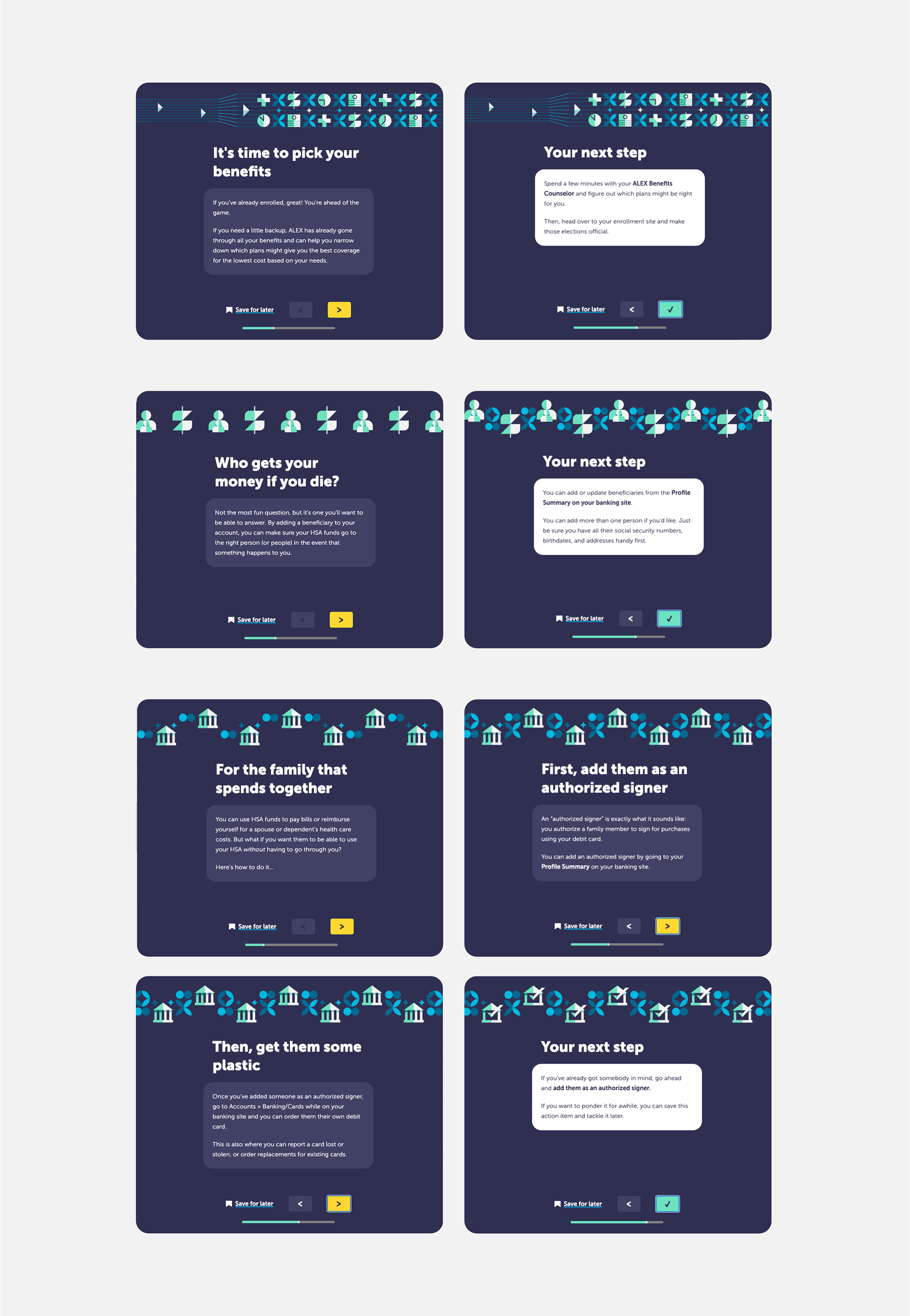 ALEX HSA Action Items samples