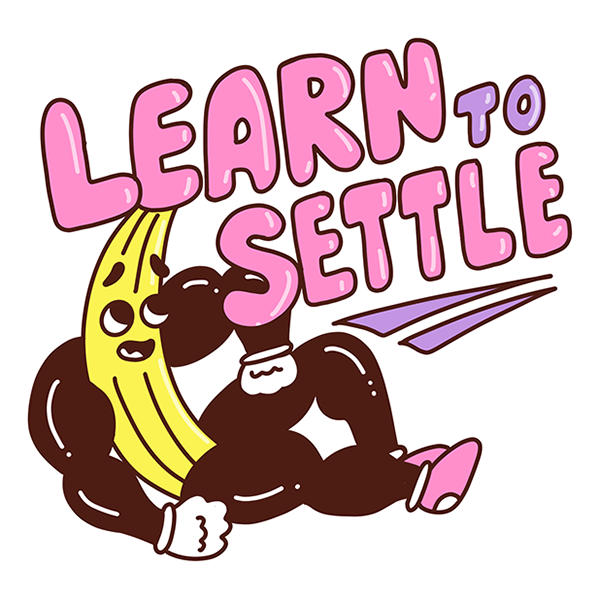 Learn to Settle sticker